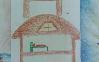 drawing of letter H